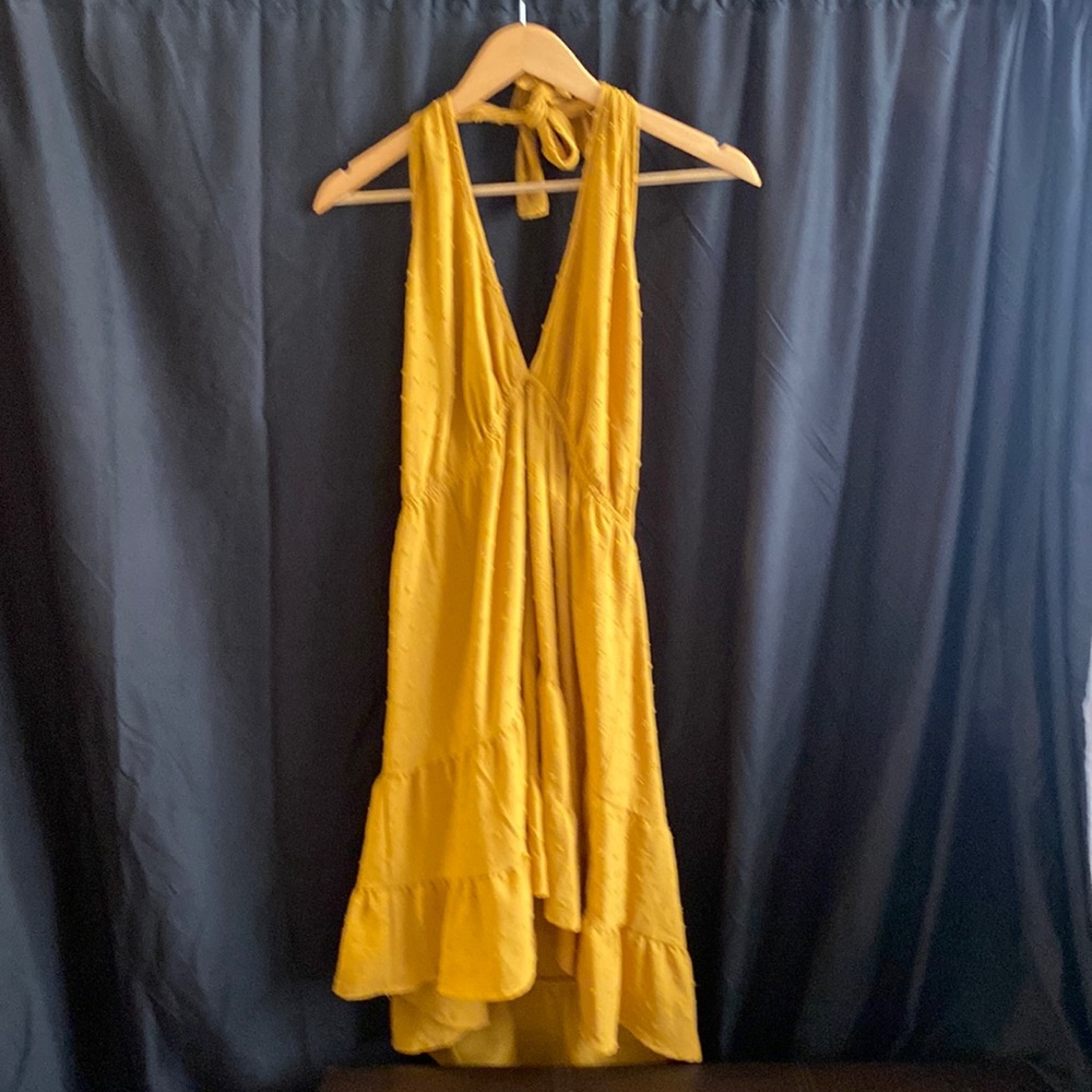 Mustard Yellow Tie Dress